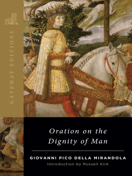 Title details for Oration on the Dignity of Man by Giovanni Pico Della Mirandola - Wait list
